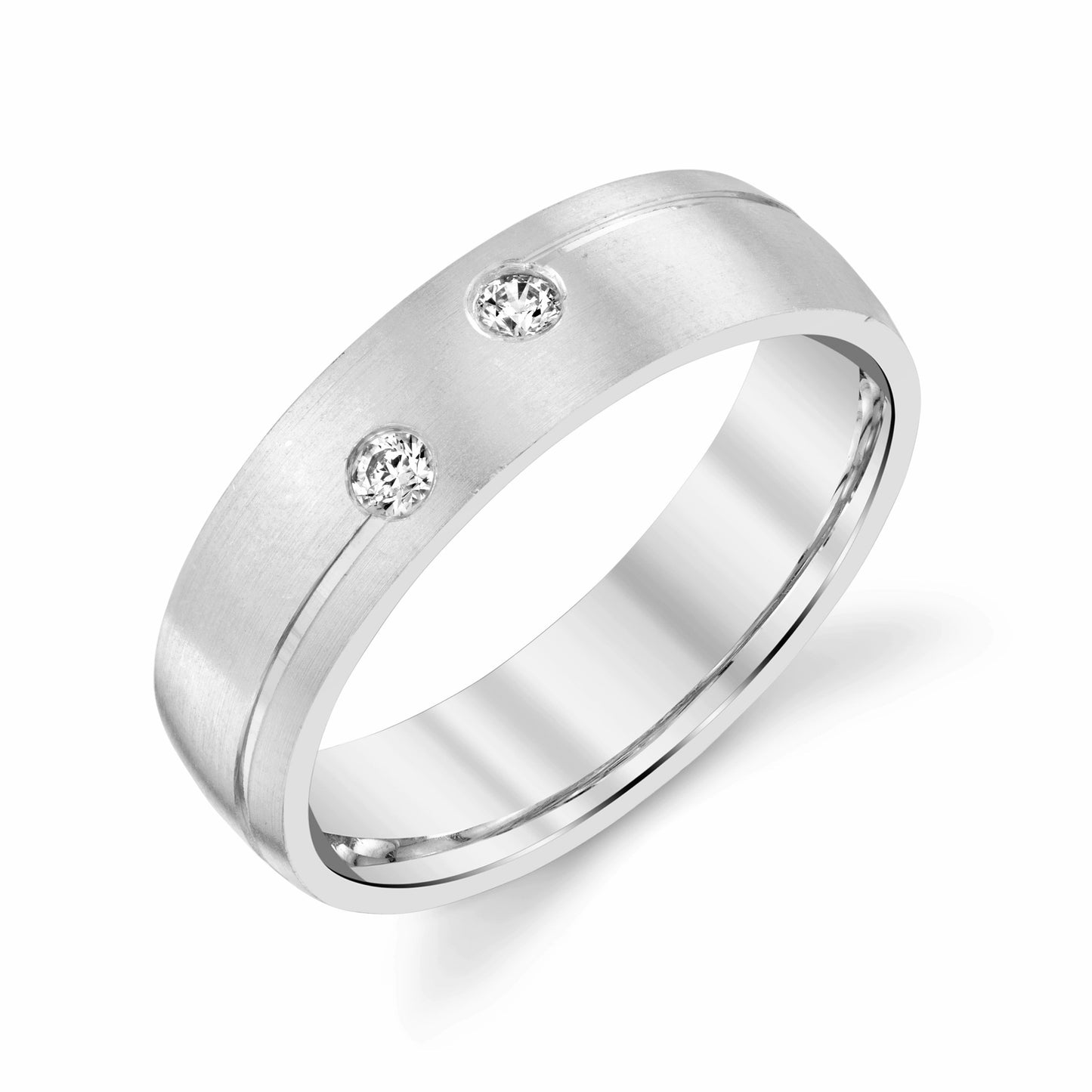 Diamond Connection Wedding Ring for Men in Platinum