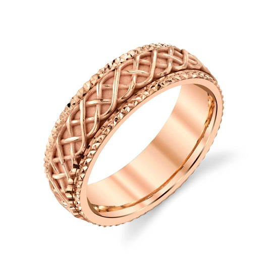 Bowen Knot Wedding Ring in 10k Rose Gold House Of Wedding Bands