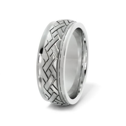 X-Tern Wedding Ring in Platinum